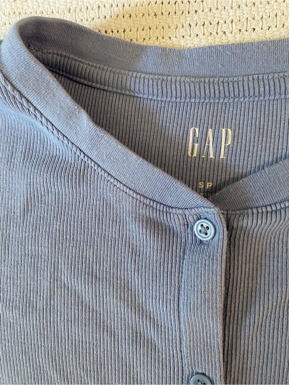 Gap Light Blue Button-Front Cardigan - Picture 2 of 3